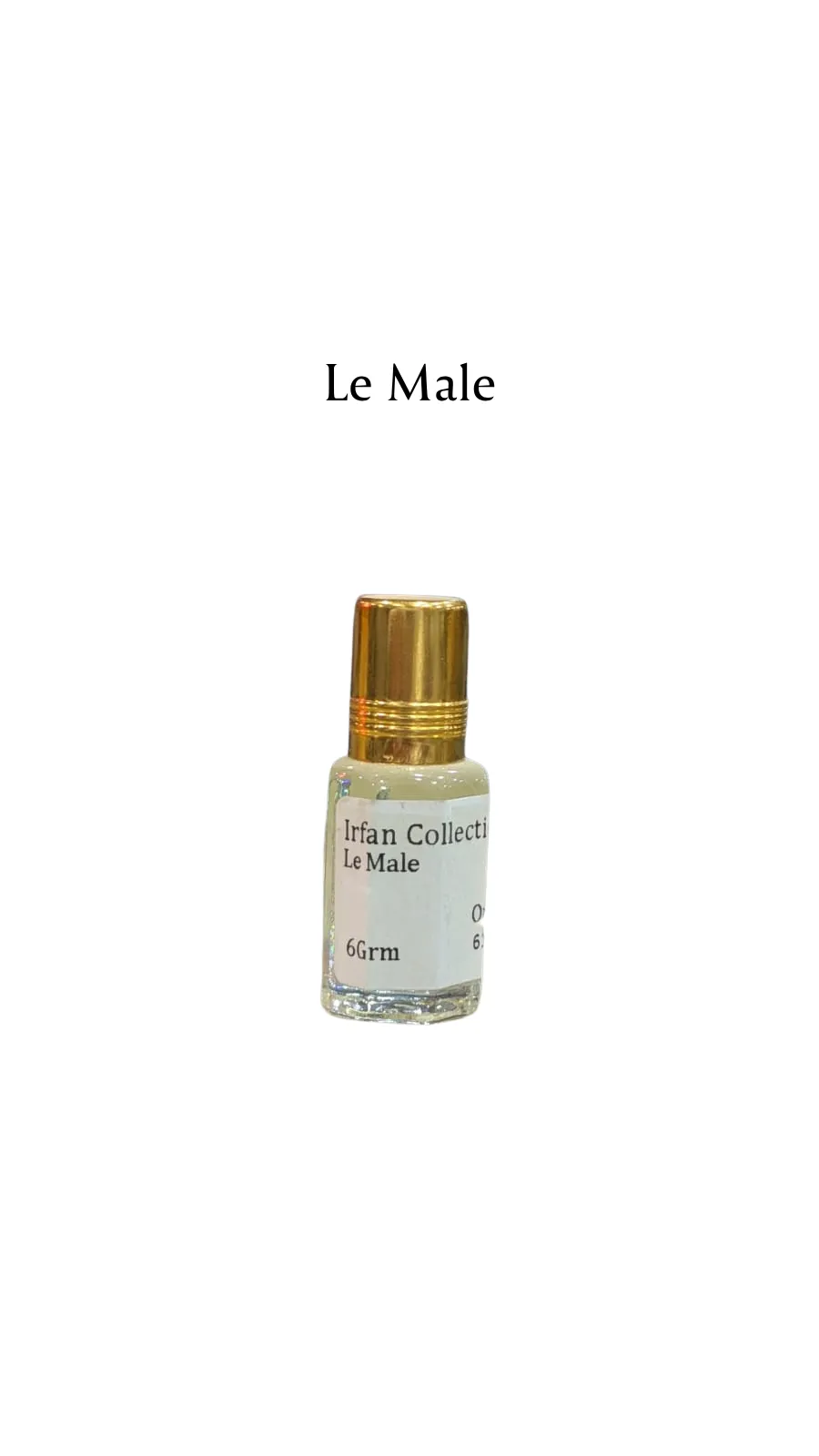 Concentrated Perfume Oil Attar Le Male French Jean Paul Gaultier Only Fragrance 6ML