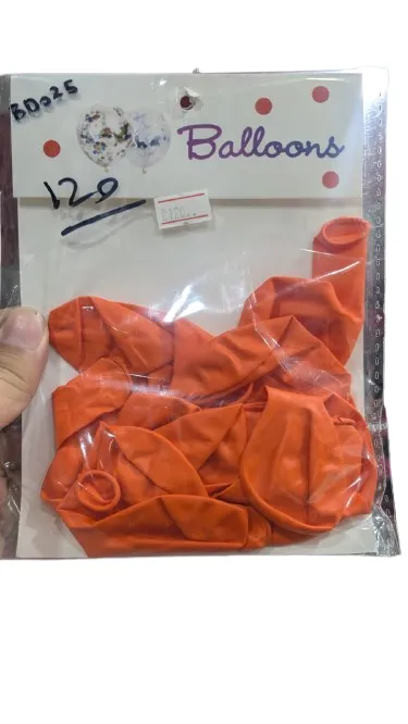 Birthday Celebration Balloons Orange 10PCS
