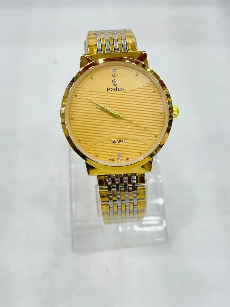 Gents Watch Badus 3019G Golden Chain Golden Dial