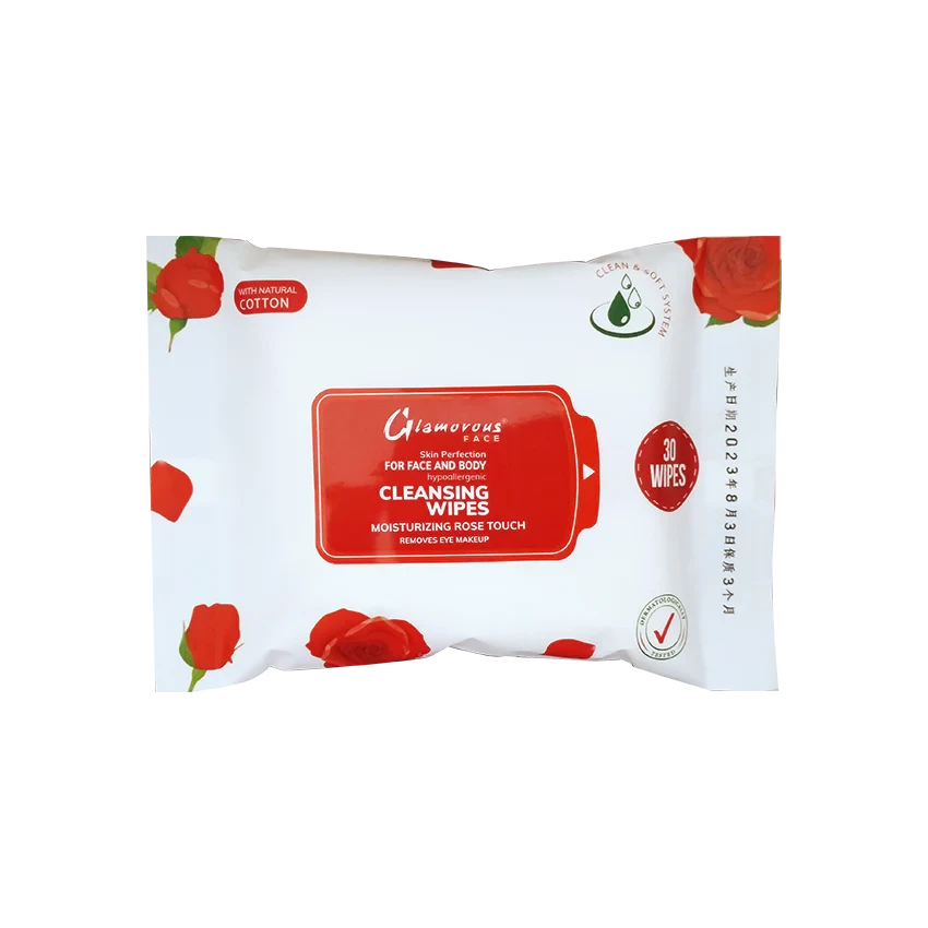 Glamorous Face Cleansing Wipes 30S 1042 A Rose