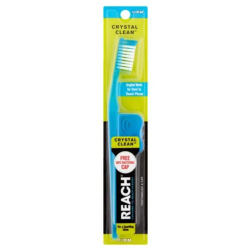 Reach Toothbrush Crystal Clean Firm Free Brush Cap