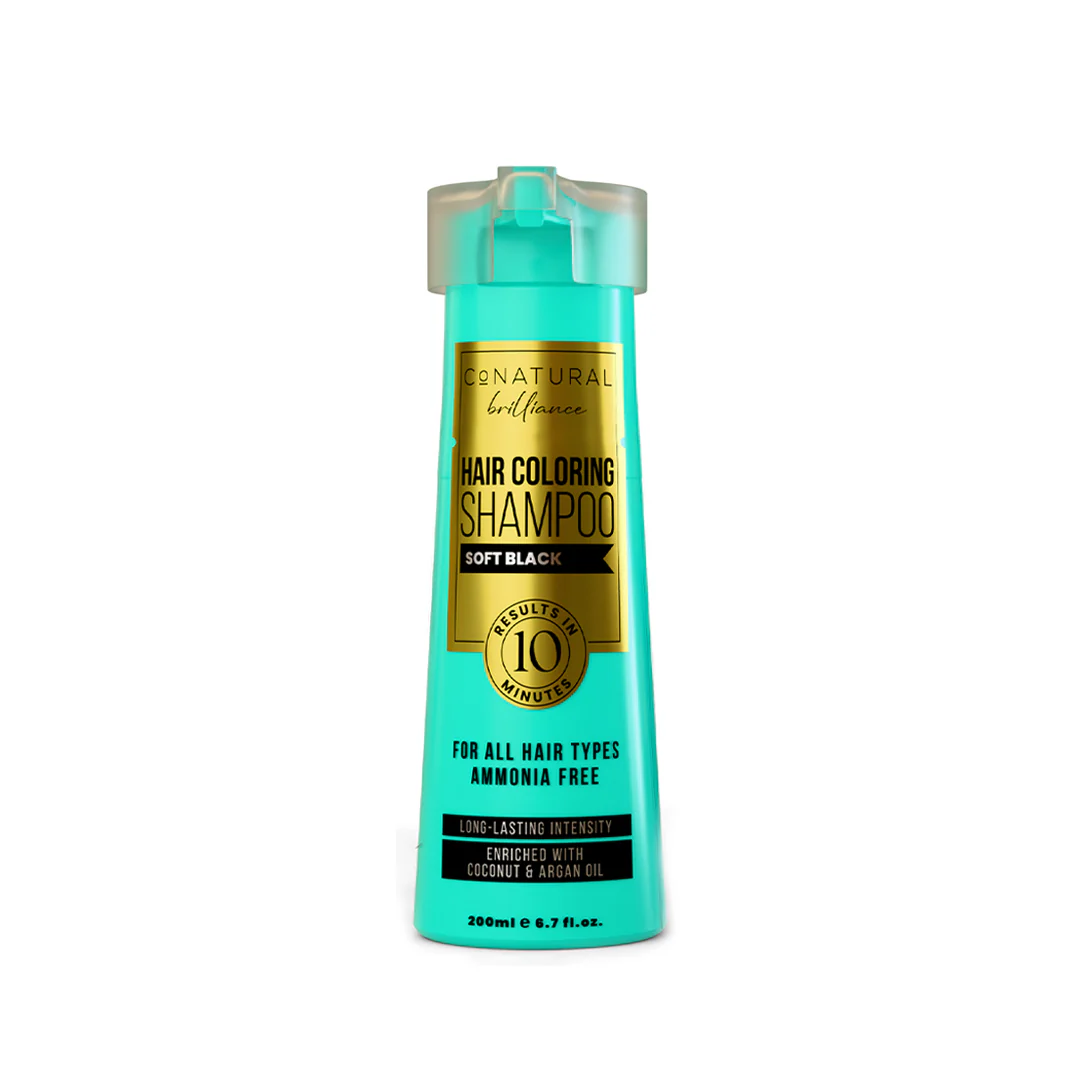 Co Natural Hair Coloring Shampoo Soft Black 200ML