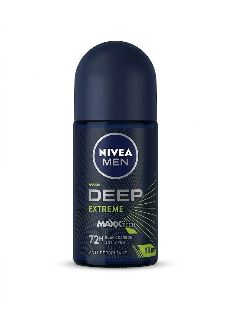 Nivea Roll On Men Deep Black Carbon Extreme Maxx Tech 50ML