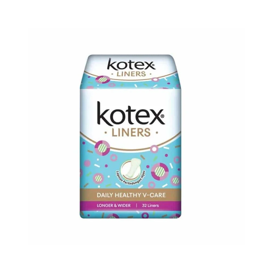 Kotex Ladies Pads Liners Daily Healty V-Care 32PCS