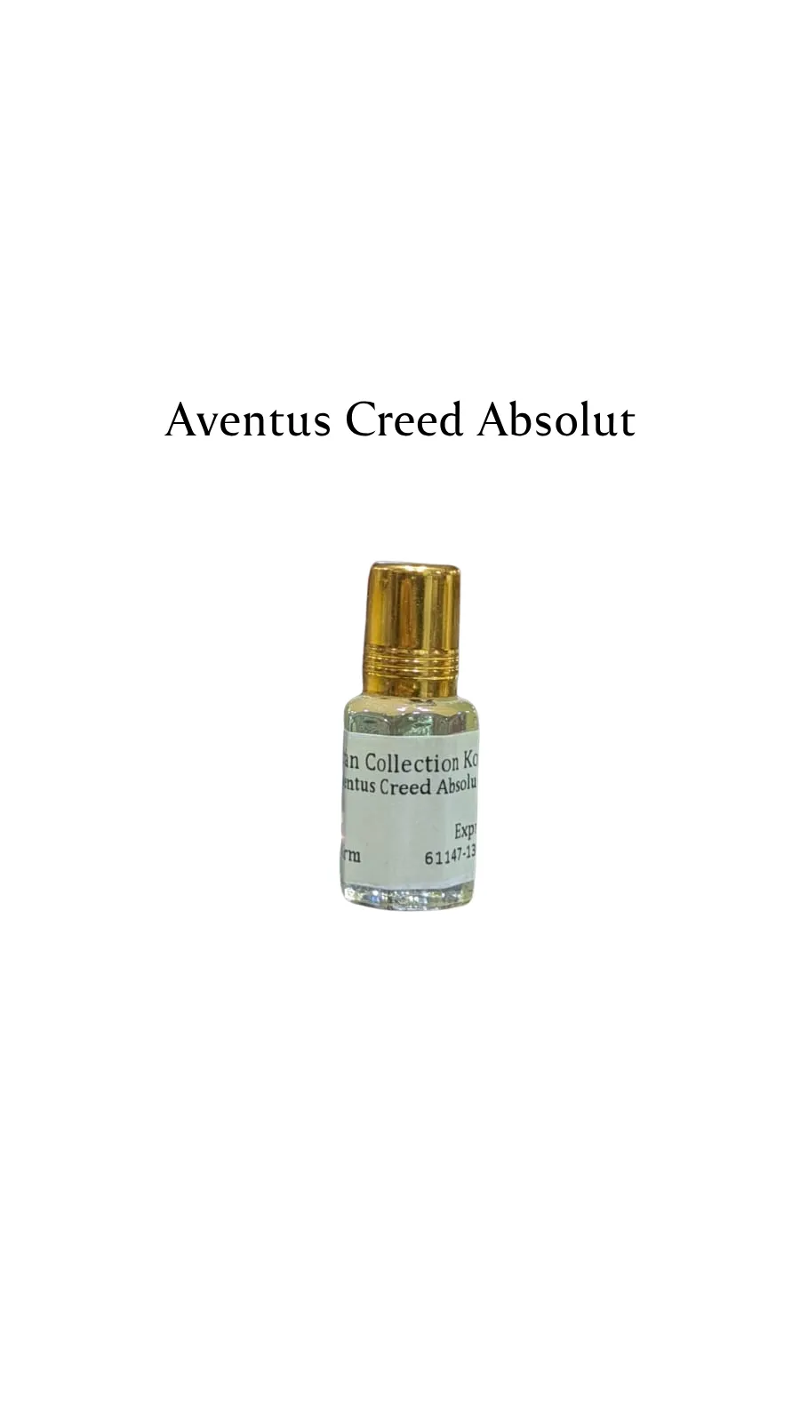 Concentrated Perfume Oil Attar Aventus Creed Absolut French Creed Expression 6ML
