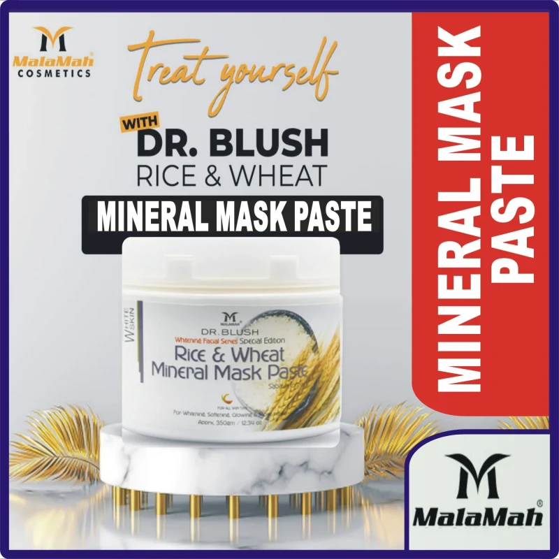 Dr Blush Facial Jar Rice Wheat Mineral Mask Paste 350G