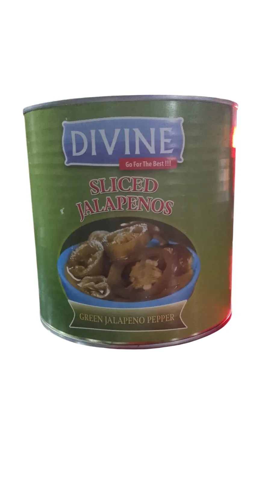 Divine Sliced Jalapenos Green Pepper 2.30kg