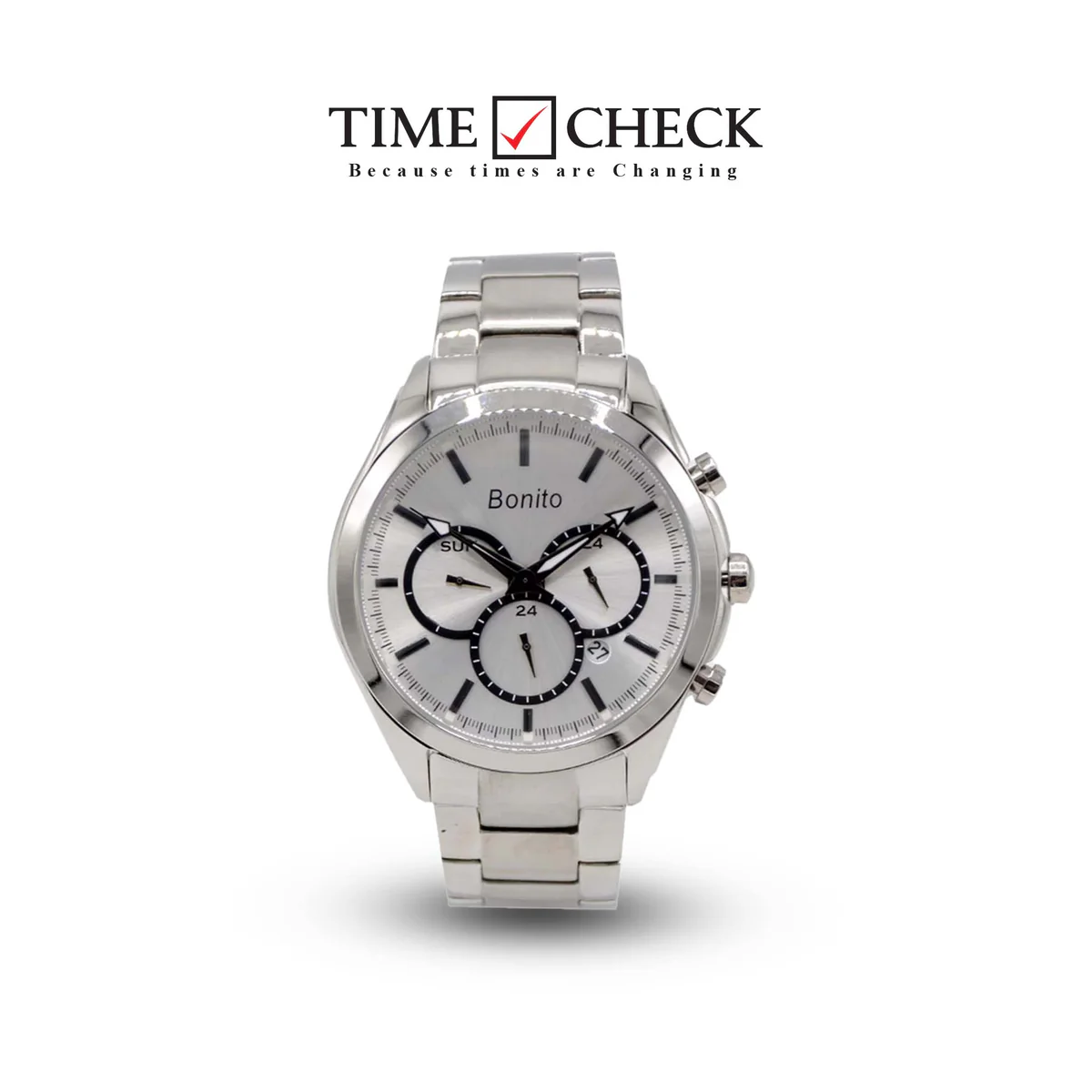 Gents Watch Bonito 7007 Silver Chain Silver Dial