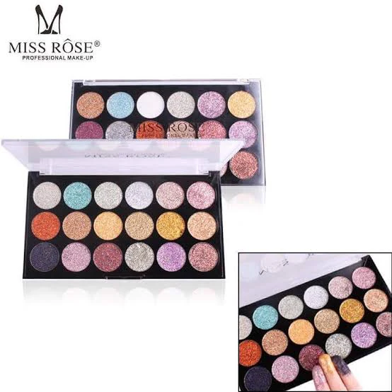 Miss Rose Eyeshadow Kit Glitter Color 18