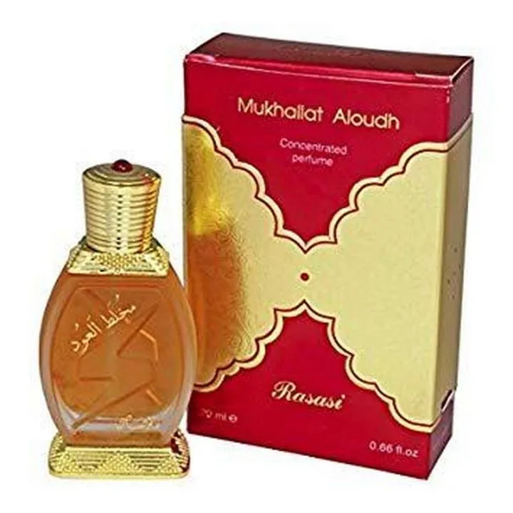 Perfume Oil Mukhallat Oudh Rasasi Type Specialites Arbaic-F Alkhaleej 6ml