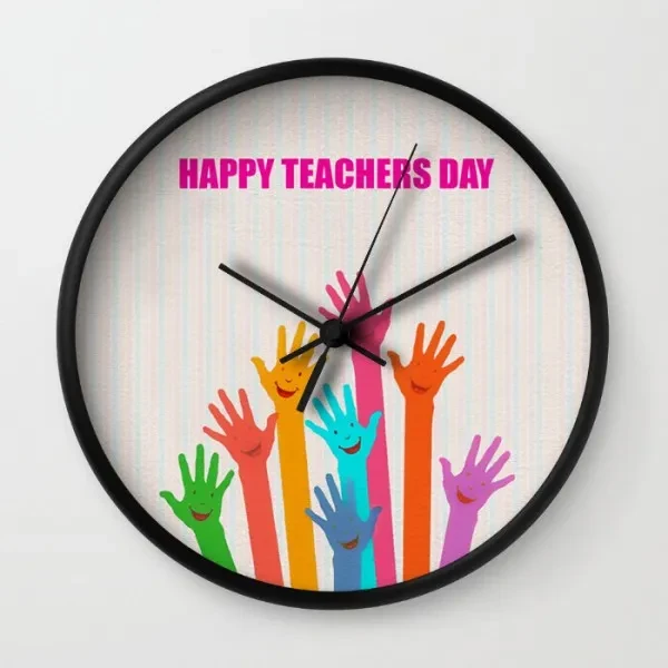 Best Wall Clock 236-8 Happy Teachers Day