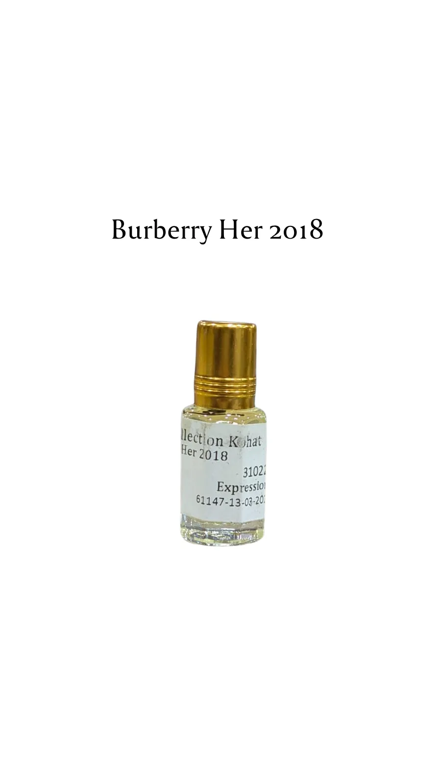 Concentrated Perfume Oil Attar Burberry Her 2018 French Burberry 6ML