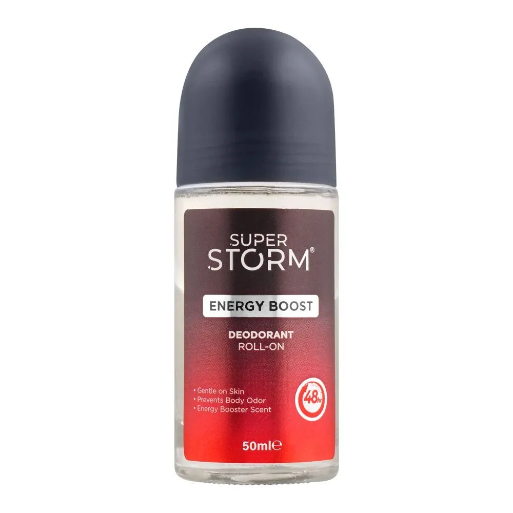 Super Storm Deodorant Roll On Energy Boost 50ML
