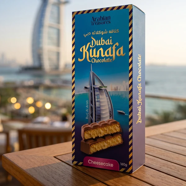 Kunafa Dubai Chocolate Cheesecake Burj Al Arab 160G
