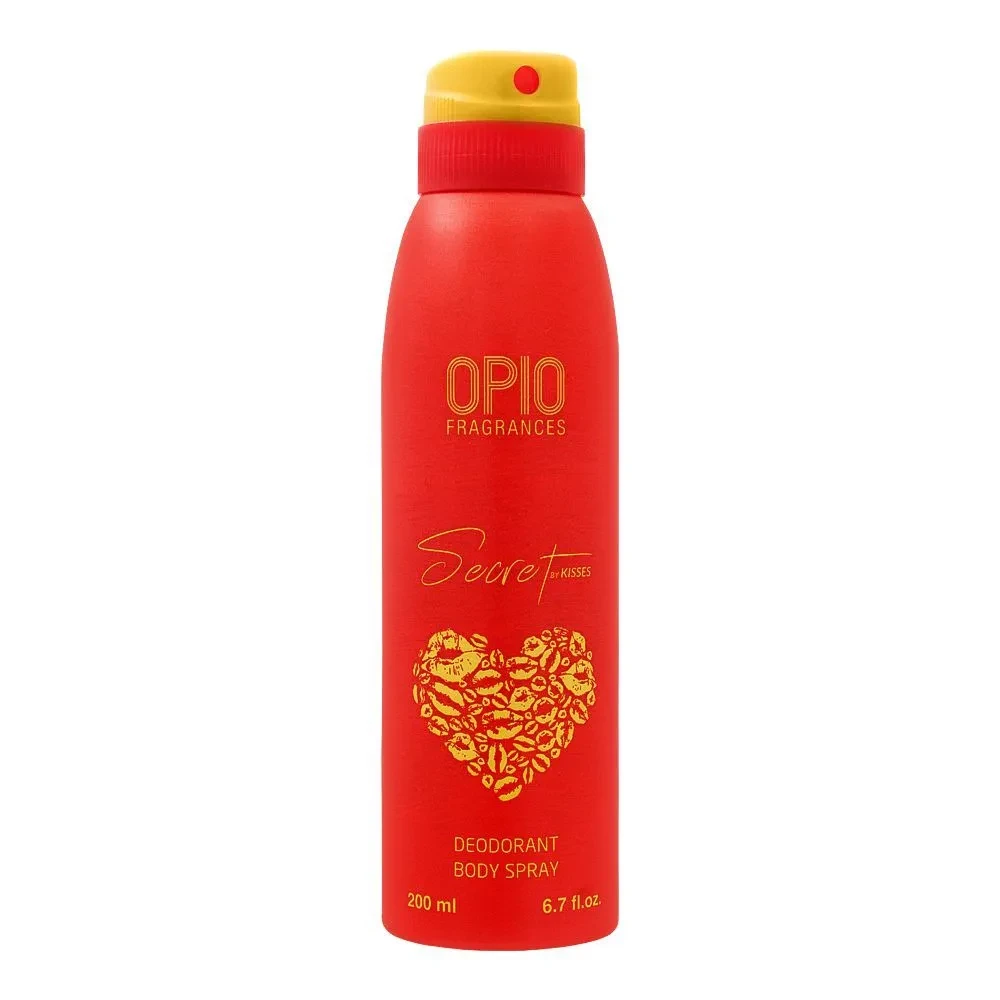 Opio Deodorant Body Spray Homme Secret By Kisses 200ML