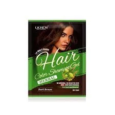 Lichen Hair Color Gel Sachet Dark Brown 25ML