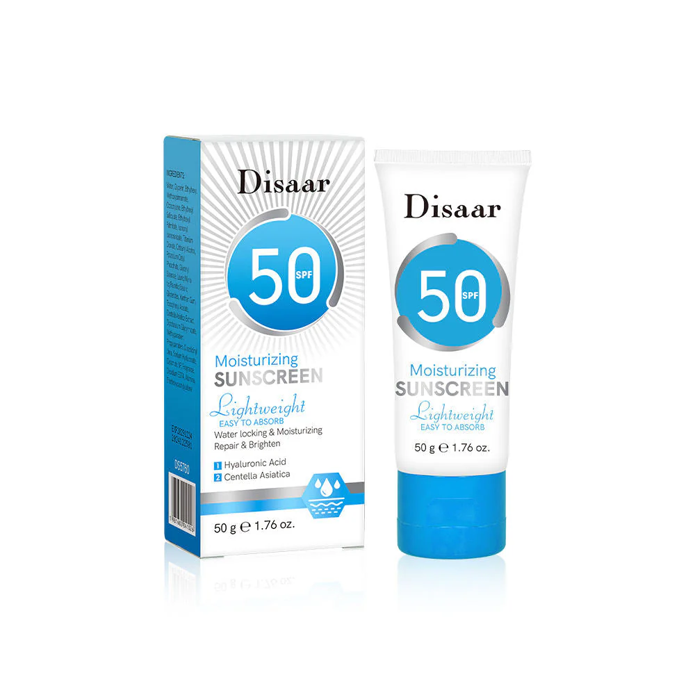 Disaar Sunscreen 50 SPF Hyaluronic Acid Centella Asiatica 50g DS5760