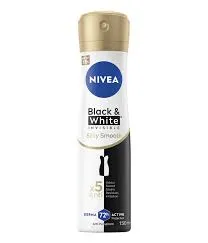Nivea Deodorant Body Spray Women Black And White Invisible Silky Smooth 150ML