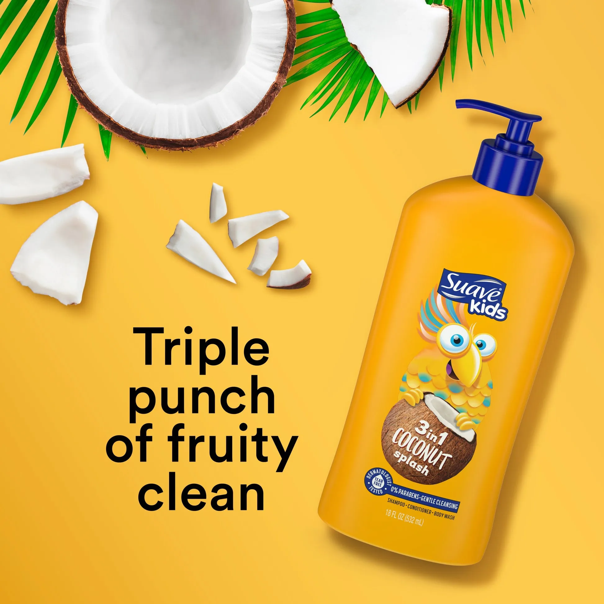 Suave Kids Shampoo 3 IN 1 Coconut Splash Thailand 700ML