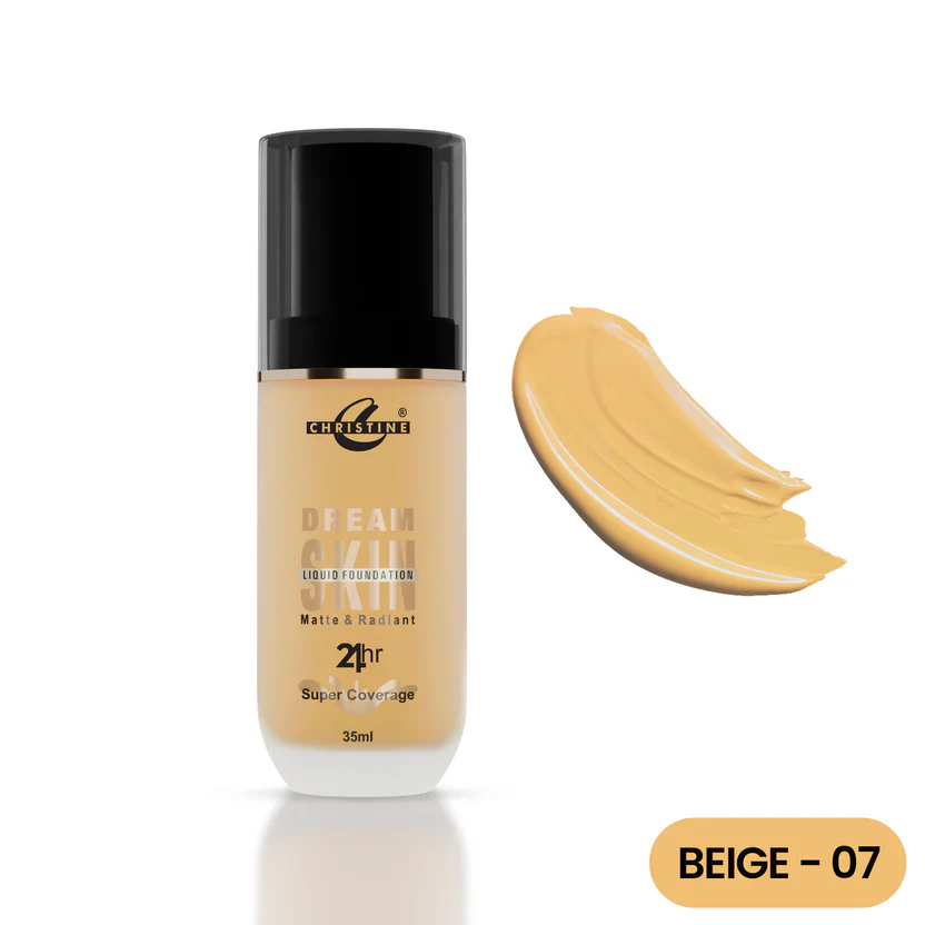 Christine Foundation Liquid Beige 07 21Hr 35ML
