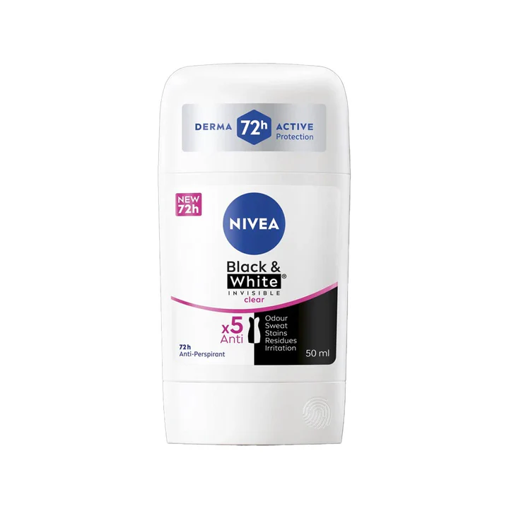 Nivea Deodorant Stick White Black And White Clear 50ML