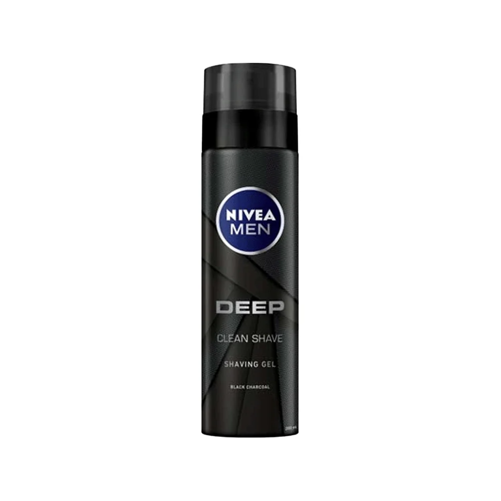 Nivea Men Shaving Gel Deep Clean Black Carbon 200ML