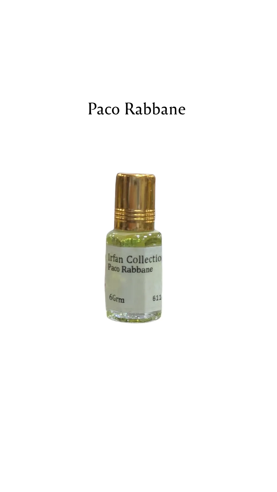 Concentrated Perfume Oil Attar Paco Rabbane French Paco Rabannne Charabot 6ML