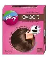 Godrej Hair Color Powder Sachet Natural Brown 5G