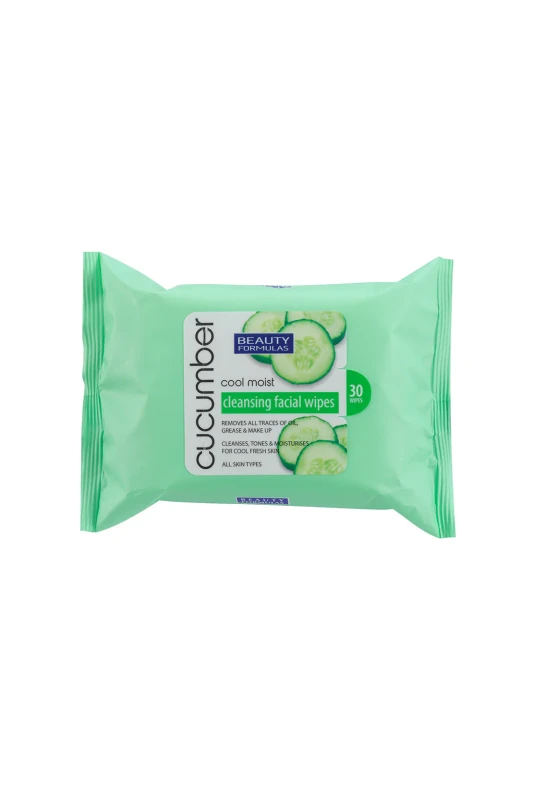 Beauty Formulas Facial Wipes 30S Cucumber