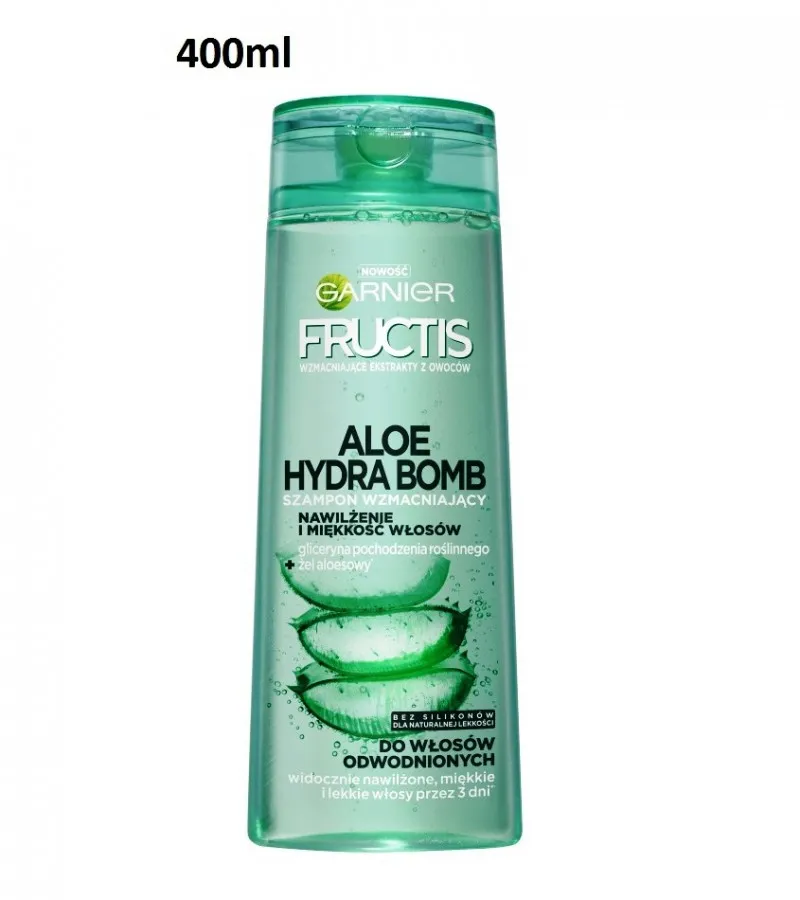 Garnier Shampoo Fructis Aloe Hydra Bomb 400ML