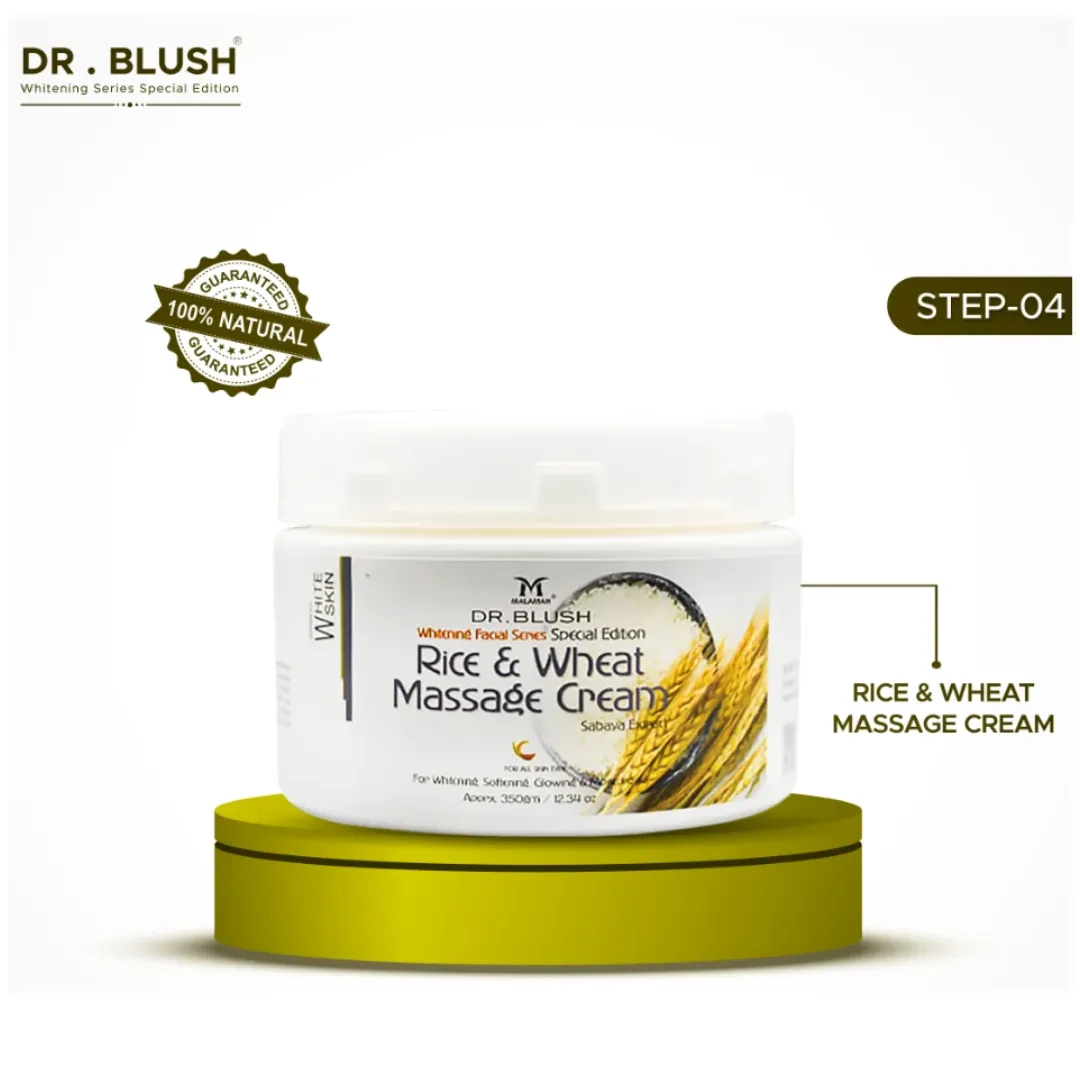 Dr Blush Facial Jar Rice Wheat Massage Cream 125G