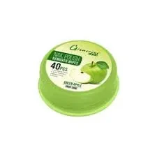 Glamorous face Nail Polish Remover Tissue Green Apple 40S