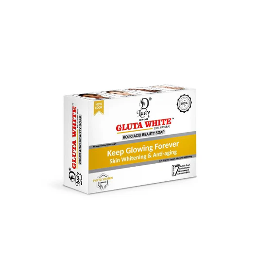 Lady Gluta White Soap Kojic Acid Skin Whitening Anti Aging