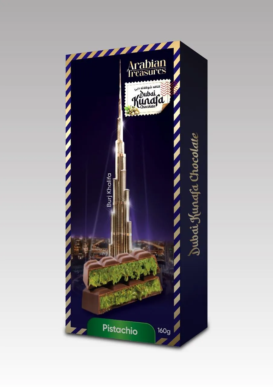 Kunafa Dubai Chocolate Pistachio Burj Khalifa 160G
