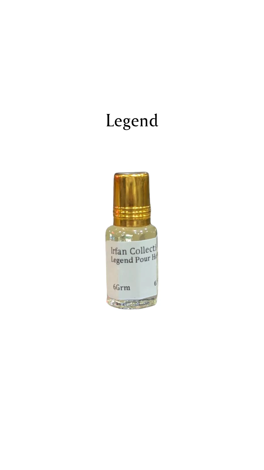 Concentated Perfume Oil Attar Legend Pour Homme French Parfex 6ML