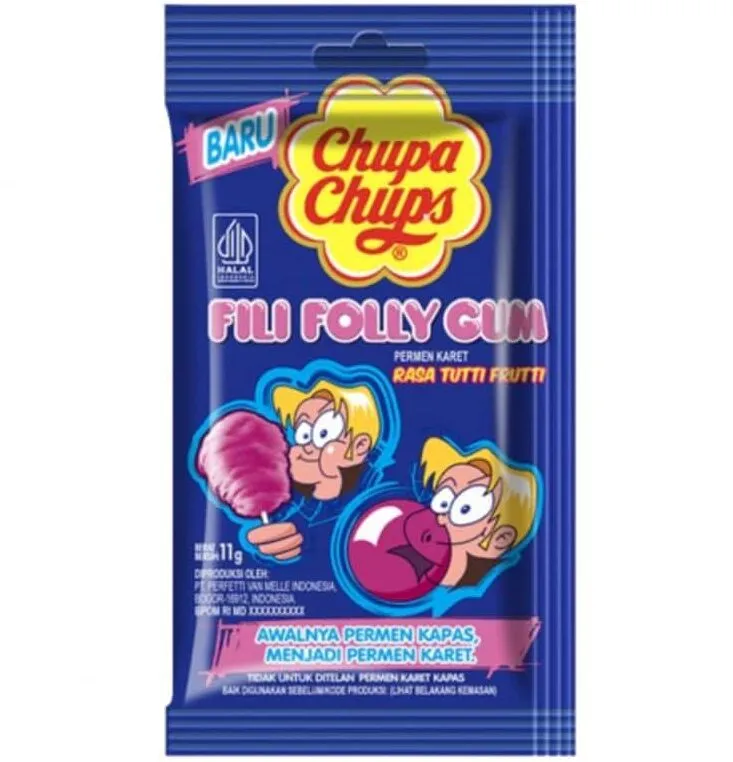 Chupa Chups Filifolly Tutti Fruity Gum 11g