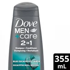 Dove Shampoo Mencare 2In1 Eucalyptus+Birch 355ml