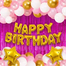 Birthday Celebration Ballon Pink Its A Girl 10Pcs