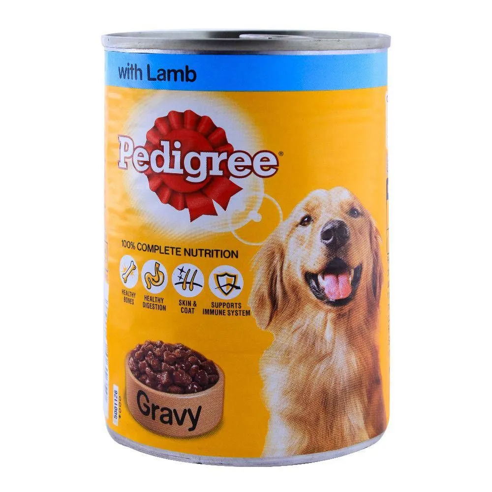 Pedigree Dog Food Jelly In Gravy With Lamb 400G