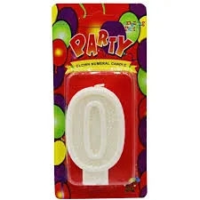 Birthday Celebration Number Candle 0
