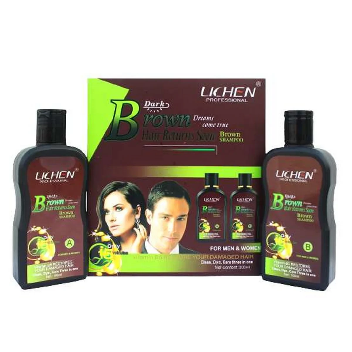 Lichen Color Shampoo 2* Dark Brown 200ML