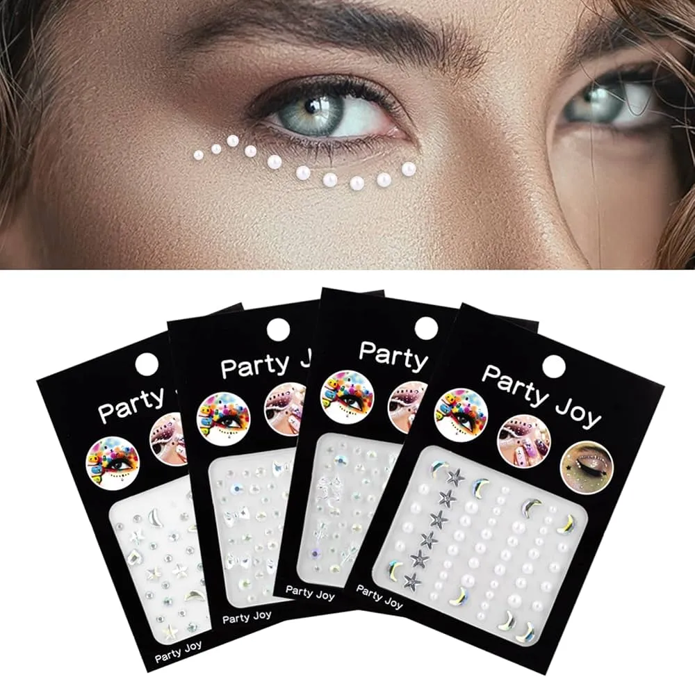 Party Joy Face Gems Stickers
