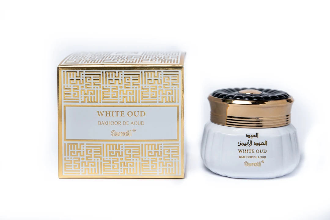 Surrati Bakhoor Jar White Oud 70G