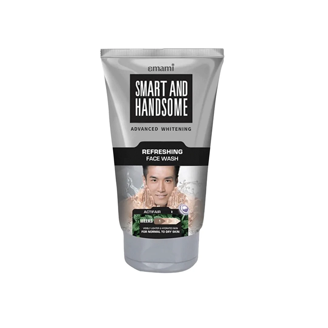 Emami Fair And Handsome Face Wash Grooming Refreshing Silver 100G
