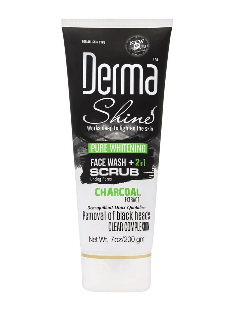 Derma Shine Face Wash + Scrub 2In1 200G
