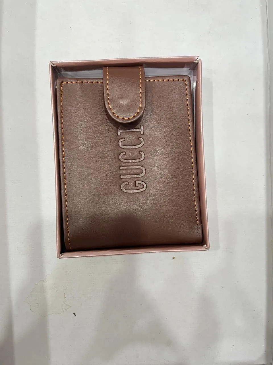 Gents Wallet Purse Button In Soft Leather