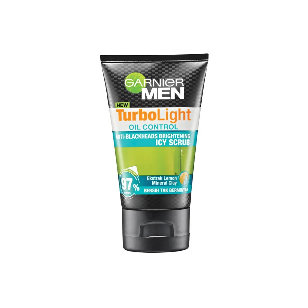 Garnier Face Wash Men Turbo Icy Scrub 100G