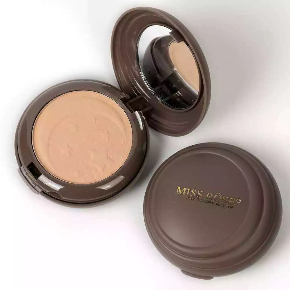 Miss Rose Face Powder Compact 2In1