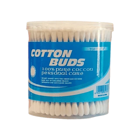 Top Tips Cotton Buds Plastic Can 300Pcs