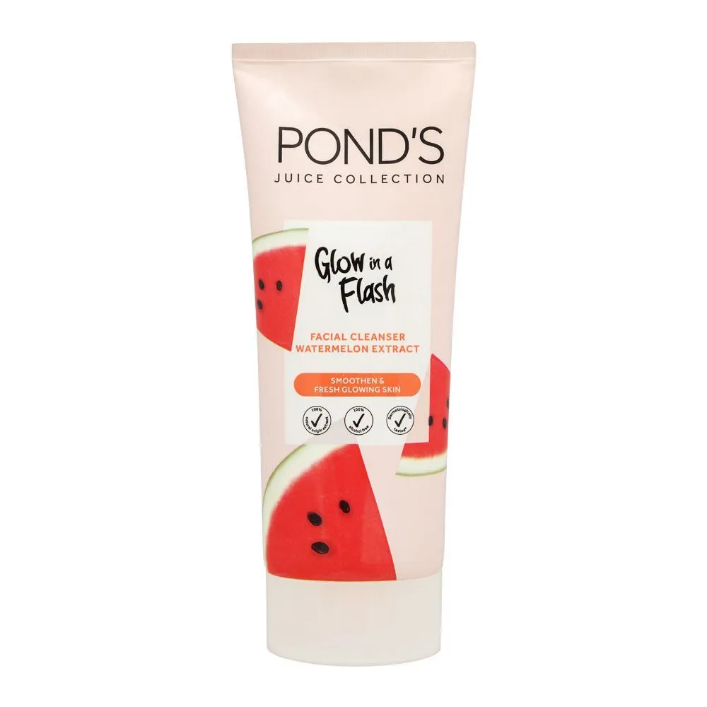 Pond's Facial Cleanser Glow Flash Water Melon 90G